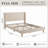 Janine Corduroy Upholstered Wingback Bed with Slat Kit and Solid and Manufactured Wood Frame-755779366-749801292