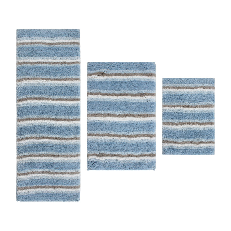 Amyr Non-Slip Bath Rug, Blue
