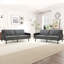 204cm Wide Contemporary And Super Soft Upholstered Sleeper Sofa With Convertible Backrest (Set of 2)-1214457557