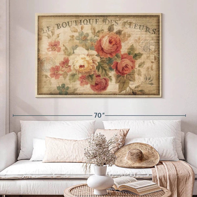 Harnek Parisian Flowers III, 34" H x 51" W