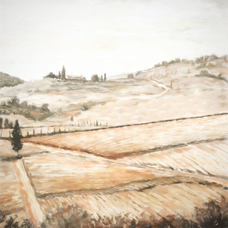 Tuscan Villa Painting - Wrapped Canvas Painting, 30cm H x 30cm W x 3.8cm D