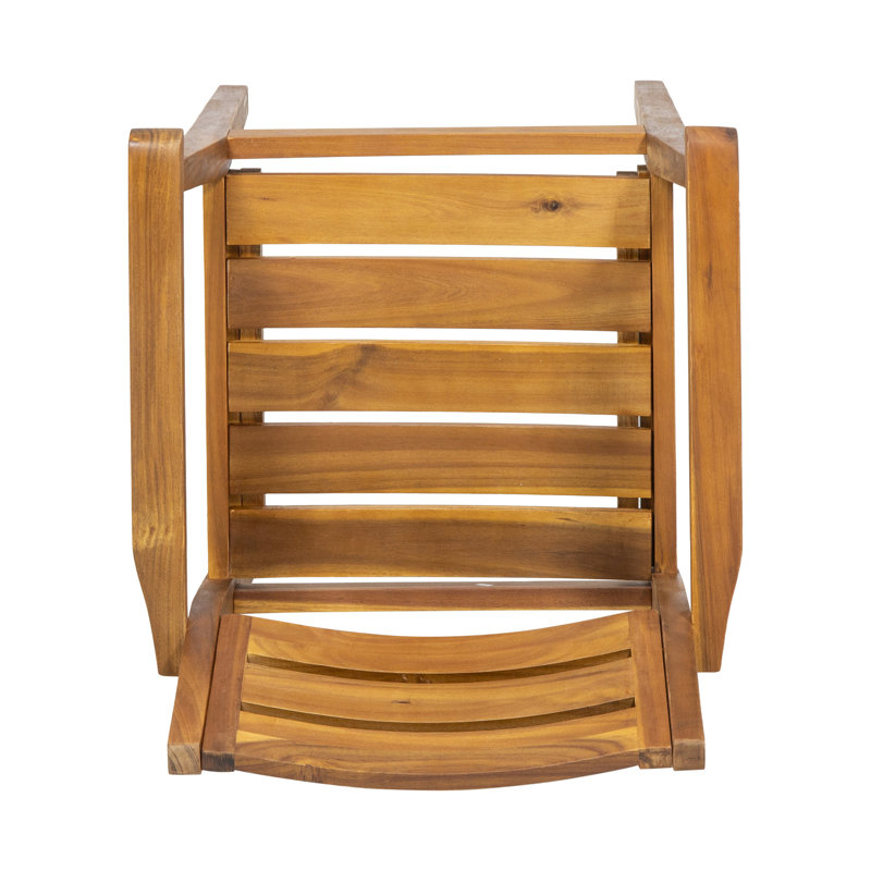 2 chaises de jardin en bois, conçues pour la piscine. Finition, teinture et décoloration, siège d'une largeur de 17,75 pouces pour l'extérieur. ,