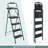 Stroupe 4 Step Folding Ladder 330lbs Portable Steel Anti-slip Step Stool W/tool Platform