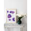 Purple Poppies On Snow Print-1745371273