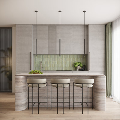 Bjarnhild 3 - Light Stainless Steel Pendant