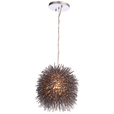 Urchin 1-Light Mini Pendant - Painted Chrome
