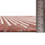 Tapis intérieur / extérieur rayé en polypropylène tissé à la machine en rouge clair-1055027262