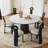 Loli Round with Solid Wood Base Dining Table-1015199770