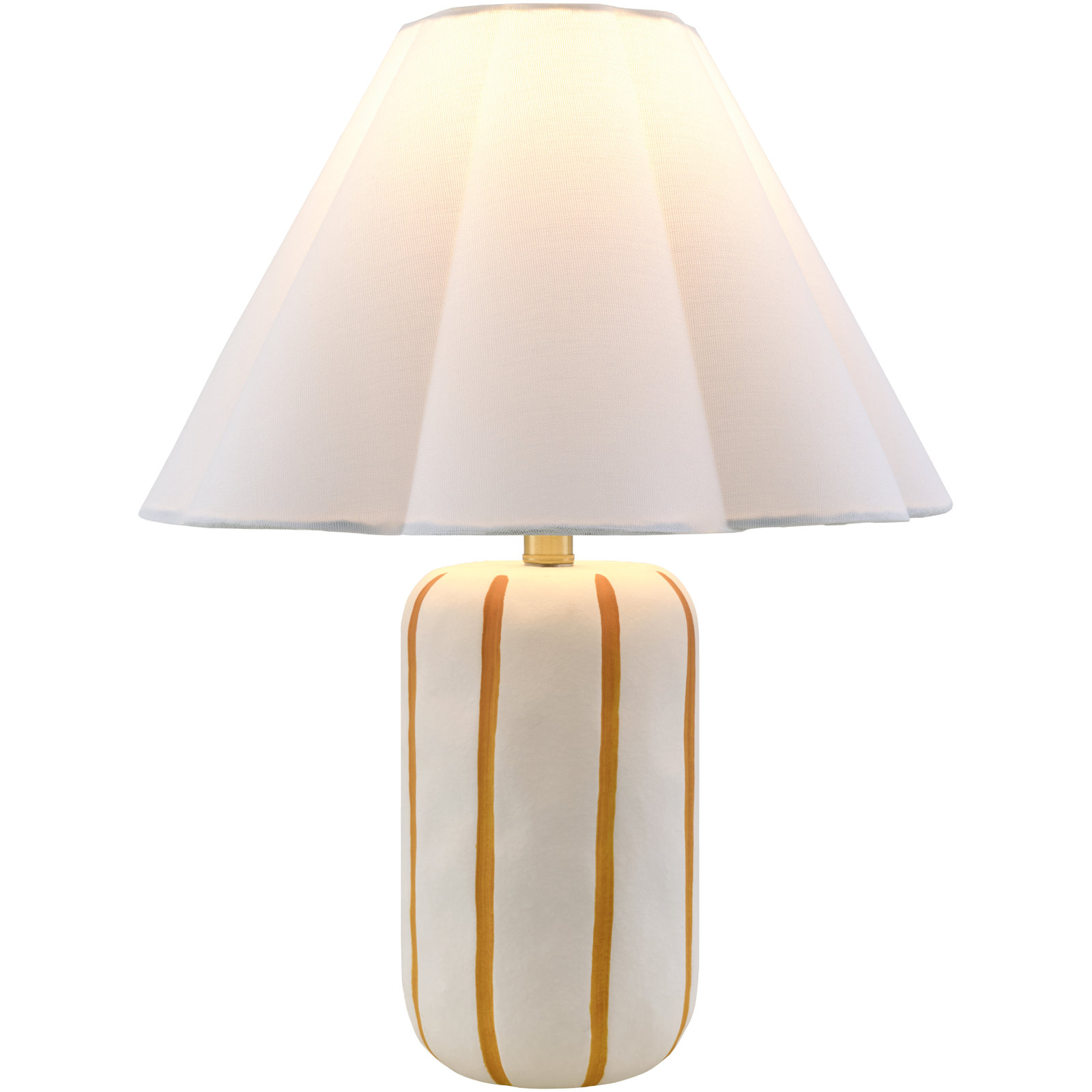 Lowrey Table Lamp, Cream, 21"H x 16"W x 16"D