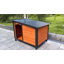 Niche pour chien en bois massif 46 "avec plancher surélevé pour grands chiens 46"