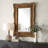 Caterina Scalloped Antique Gold Mirror