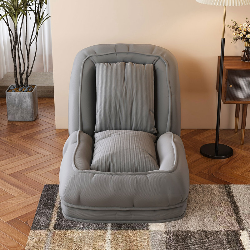 Arden avec 5 positions réglables et 2 coussins moelleux, Gris