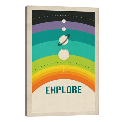 Solar System by Jazzberry Blue - Wrapped Canvas Print