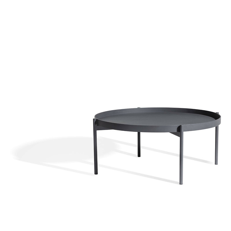 Saltö Lounge Table, 33" W x 33" L x 14" H, Charcoal Gray
