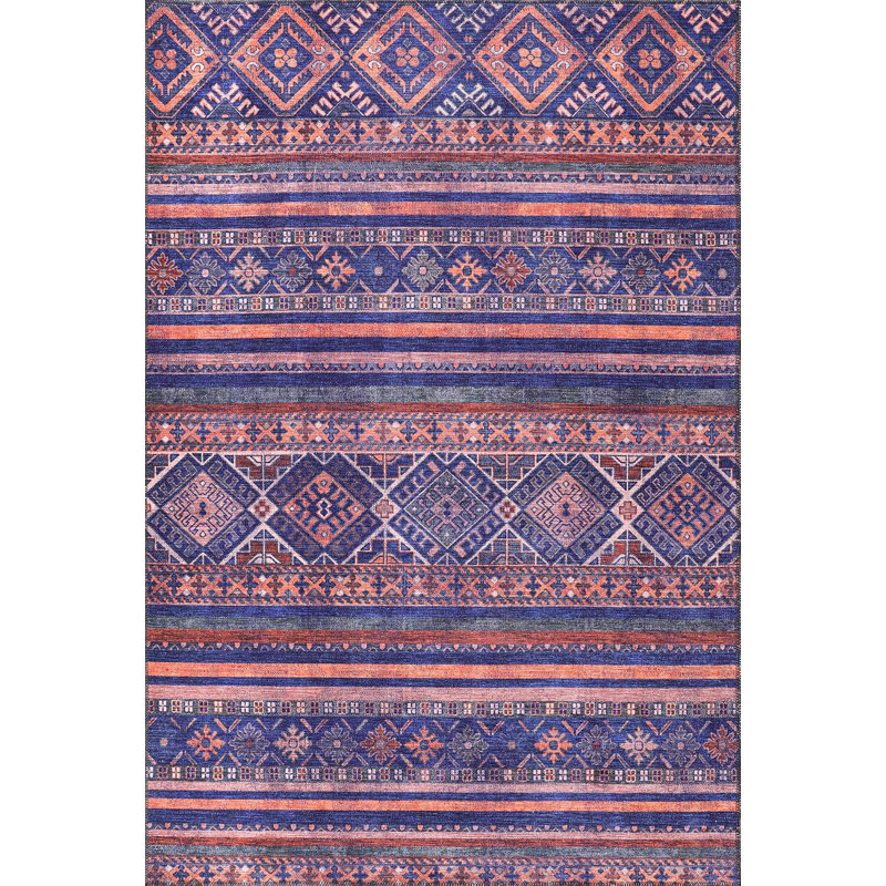 Bohemian Area Rug Floor Carpet Pads Washable Area Rugs Non Slip Entryway Rug Mat For Bedroom 1322M, Rectangle 160 x 230 cm