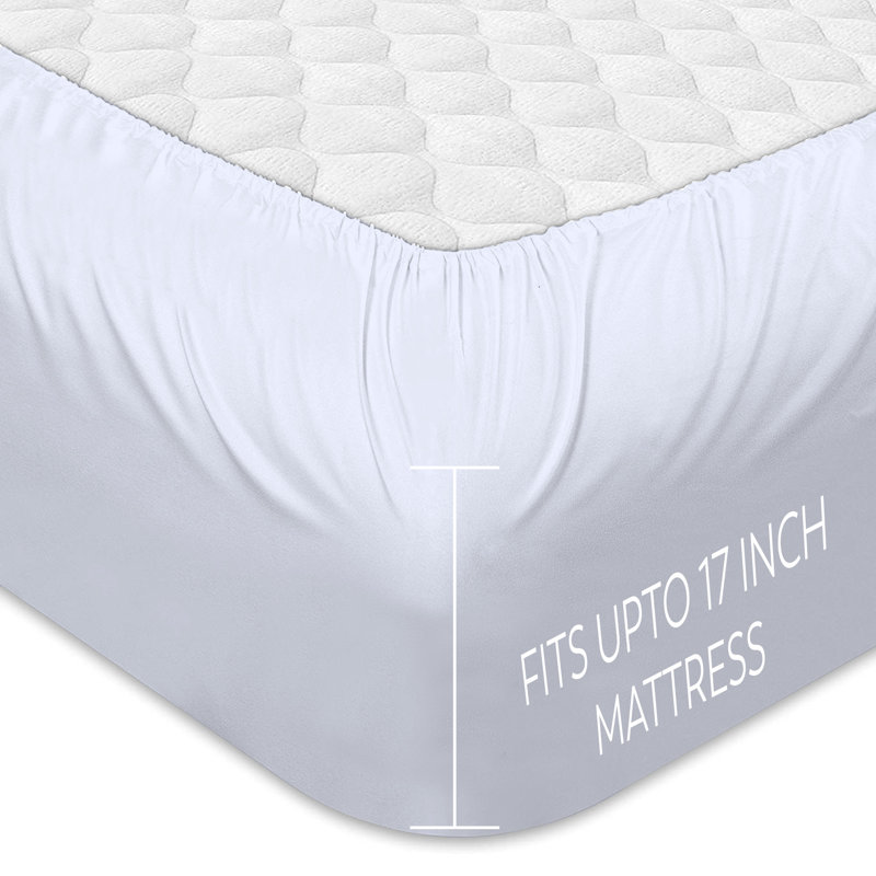 Drap-housse 100% coton ultra-léger, Drap-housse de taille très grand, Blanc