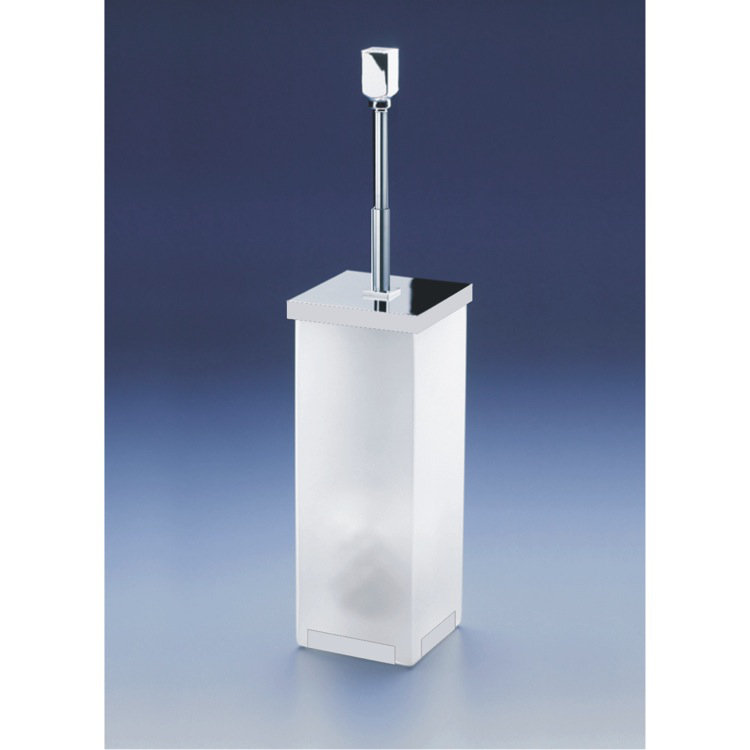 Complète les dimensions de 14,8 po H Brosse de toilette et support autoportant, Or