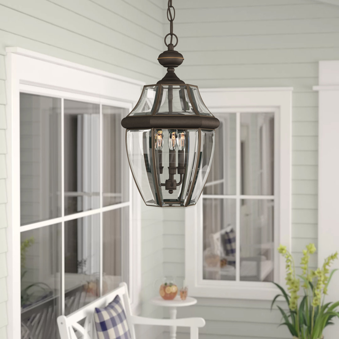 Ateeq 3 -Bulb 21" H Outdoor Hanging Lantern Lark Manor™ Fixture 