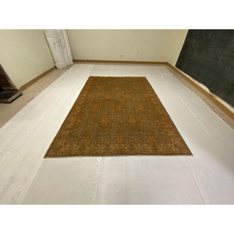 Tapis rétro Oushak 6 pi 10 po x 9 pi 9 po Anatolian