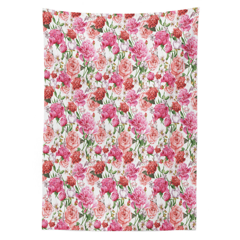 Shabby Tablecloth, 84" x 60", Floral 1