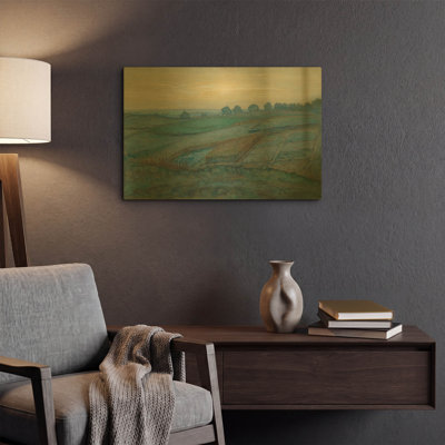 'Landscape near Arnhem, 1900–1901' By Piet Mondrian Gold Metal Wall Art, 24" x 16"