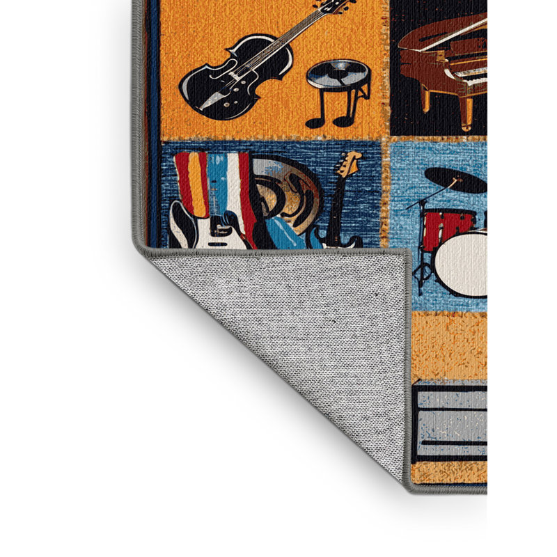  Tapis lavable Music Genres, Tapis de couloir 2 pi x 4 pi