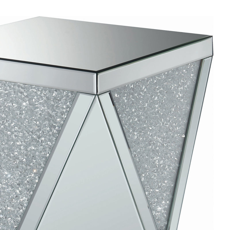 23.75'' Tall Square End Table in Mirrored