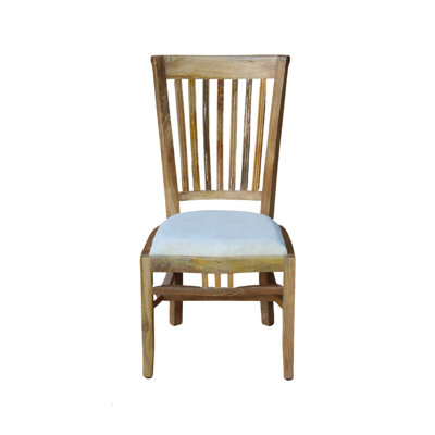 Khalib Solid Mango Wood Triple Dining Chair