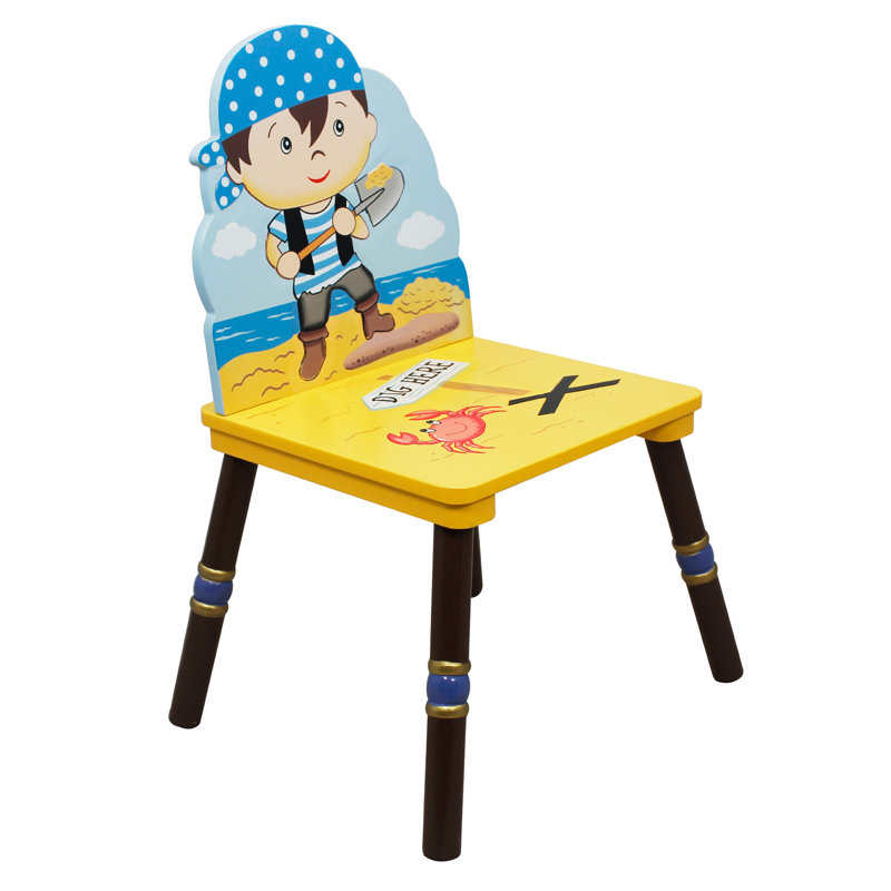 2 Piece Toy Furniture -Pirate Island Set, Blue/Brown