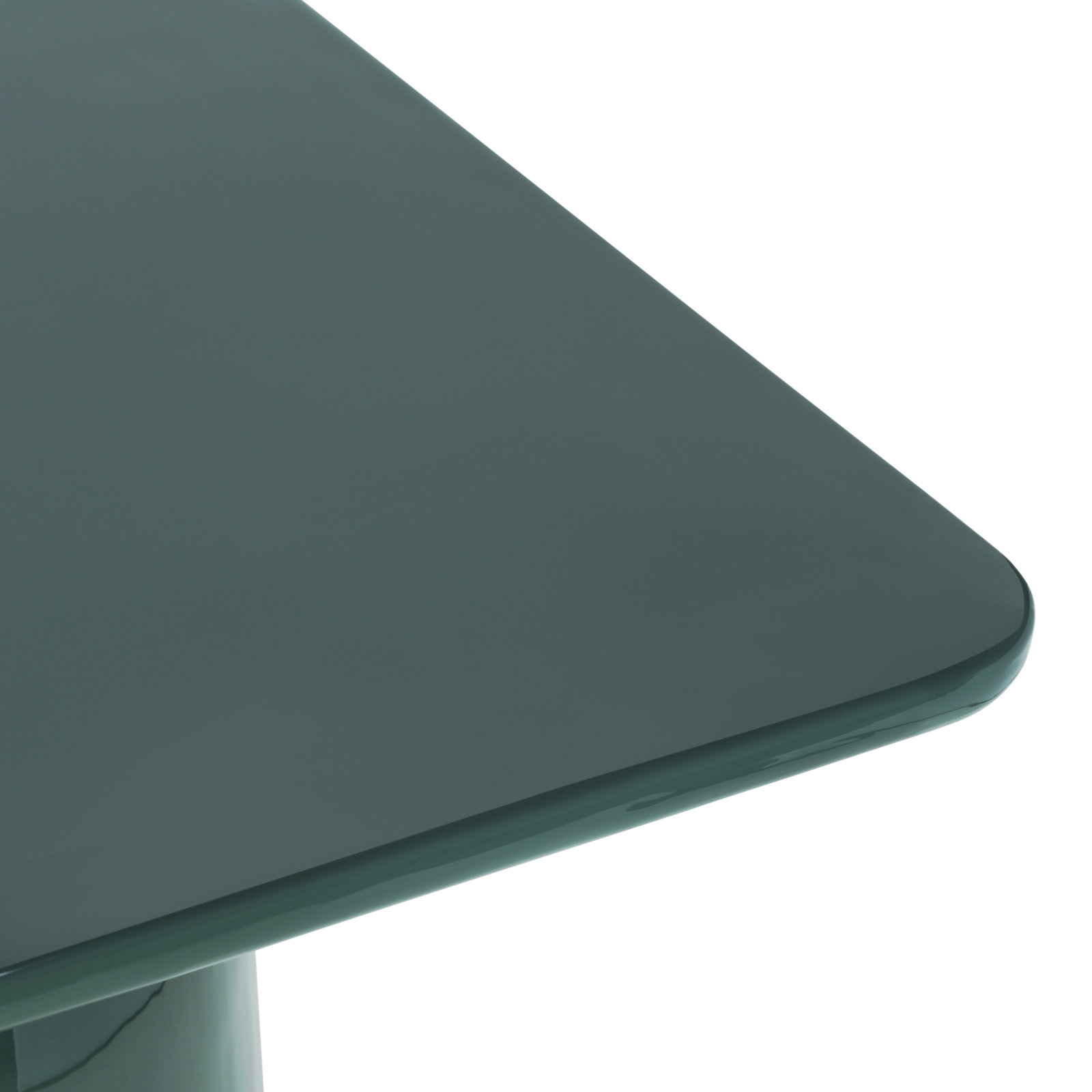 Tommie Coffee Table, Obsidian Green, TALL 16.5" H x 23.75" L x 23.75" W