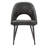 Aurthur 45" Round Dining Table And Upholstered Dining Chairs Set - Dark Gray Pu-118608213