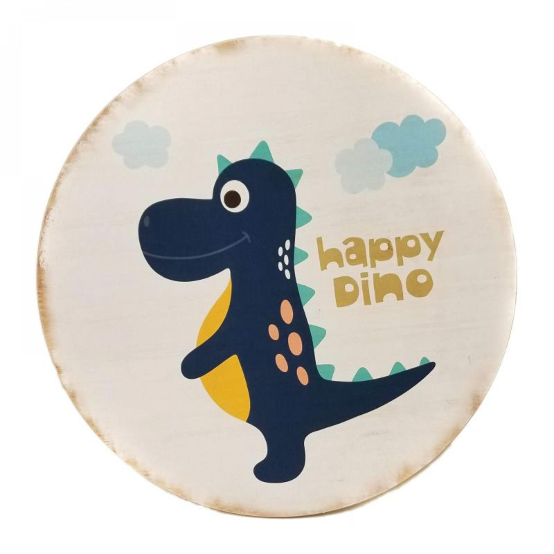 Happy Dino - plaque de dinosaure