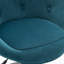 Velvet Swivel Barrel Chair-1271302810