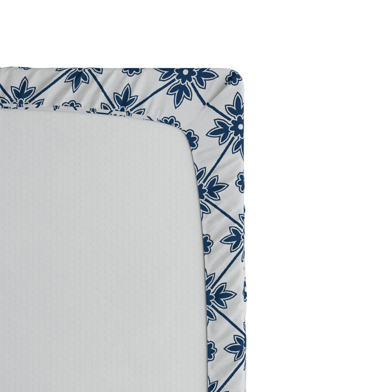 Microfiber Floral Fitted Sheet, Full Fitted Sheet