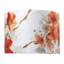Orange And Gold Floral Watercolour Fabric Lamp Shade With Inner Lining By 