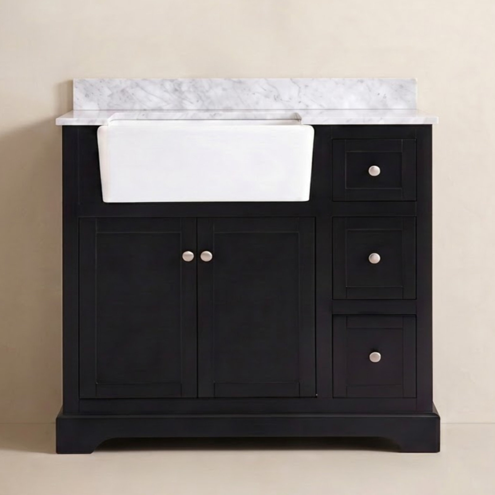 Pardue 36'' Single Bathroom Vanity, Black