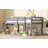 Full Rubber Wood Loft Bed With Ladder-1167357728