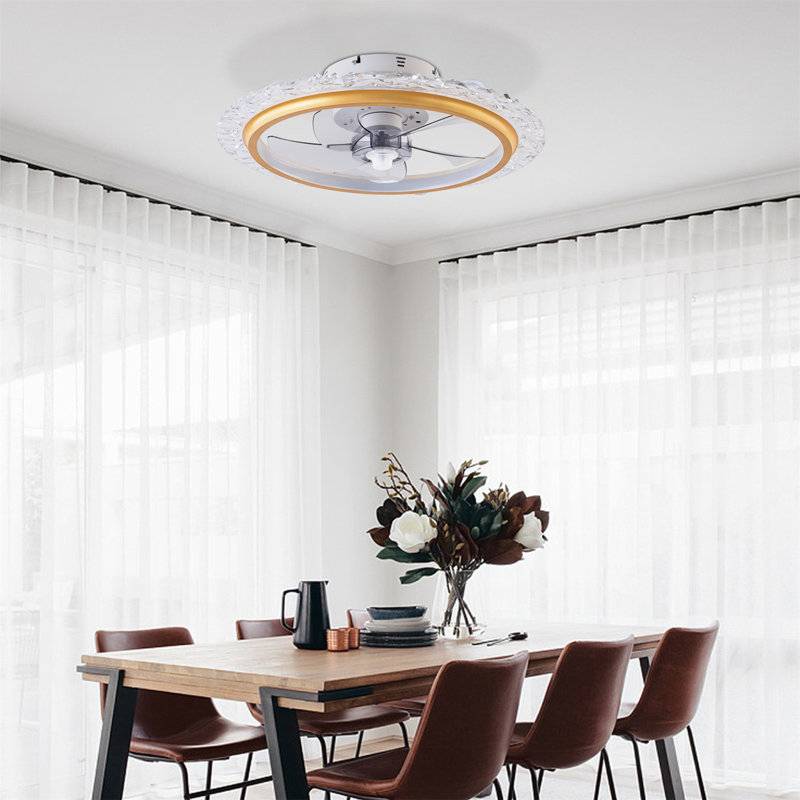 Ventilateur de plafond 15,7 po avec lumières DEL Hoskin