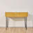 Mordern 39.4" Black & Gold Console Table with Storage Wood Entryway Table with 2 Drawers