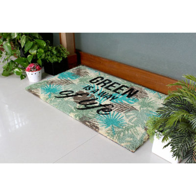 Caselli Non-Slip Floral Doormat