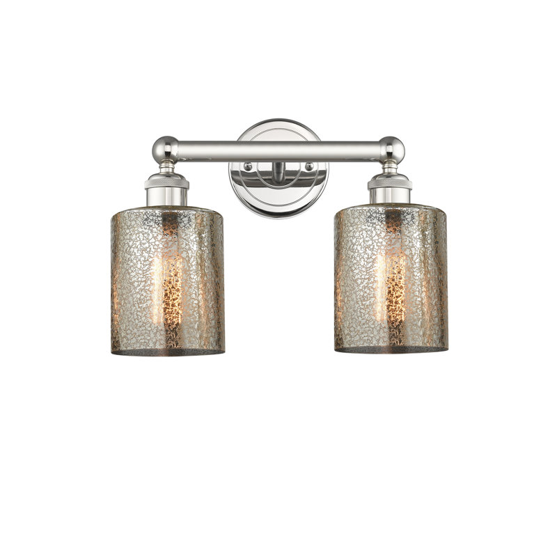 2 - Light Dimmable Vanity Light, Mercury, Polished Nickel