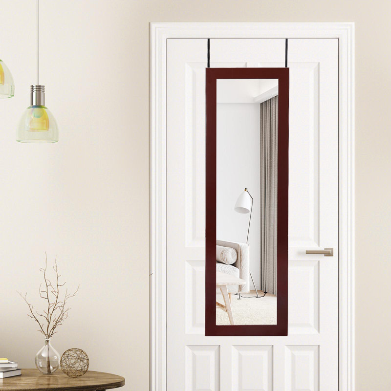 Armoire à bijoux avec miroir Mindarie, Brun