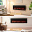 FLAMEKO Winslow Wall Mounted/Media Wall/Free Standing Fireplace With Realistic Flame Effect Heater 9 Colour Flame Effect-493545991