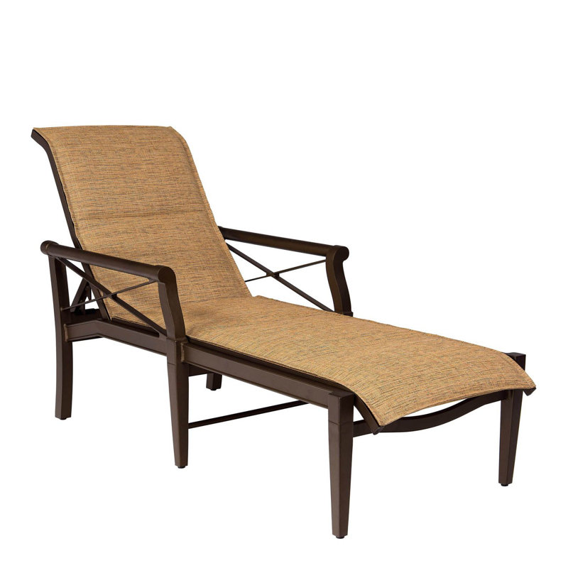 Andover Outdoor Chaise Lounge, Pewter, Graphite