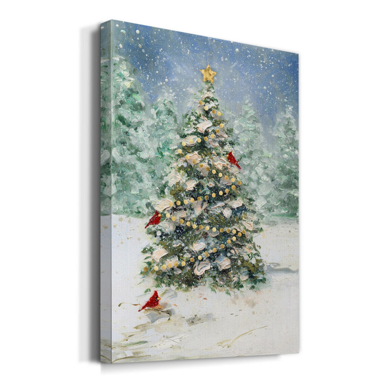 Zayden Locke Cardinals And Christmas - impression sur toile tendue, H 36 po x l 24 po x P 1 po