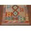 Tapis géométrique en laine Kilim