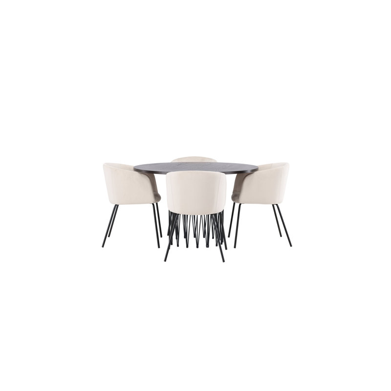 Nivaldo 4 - Person Dining Set