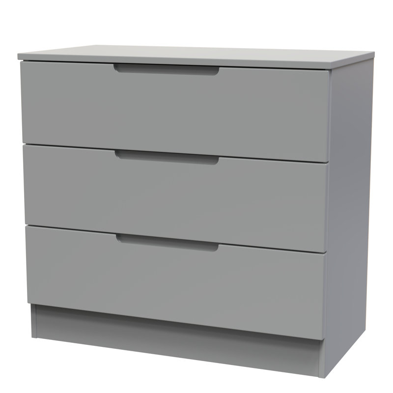 74cm W 3 - Drawer Chest of Drawers, Dusk Grey