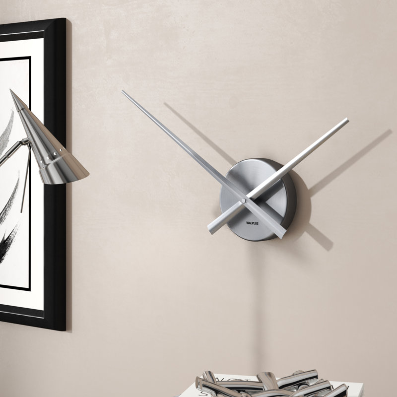 Horloge murale 3,9 po Marcelina, Gris