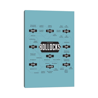 Bollocks by Stephen Wildish - Floater Frame Gallery-Wrapped Canvas Giclée on Canvas